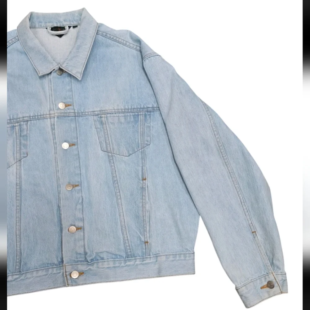 J. CREW Men's Denim Casual Button Up Jean Jacket Size XL - Picture 5 of 9